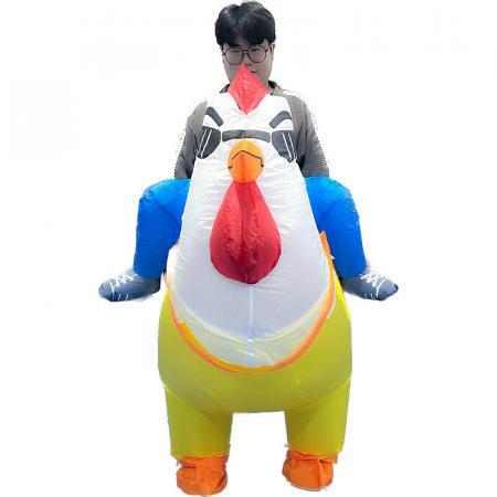 2Riding Chicken Costume For Adult