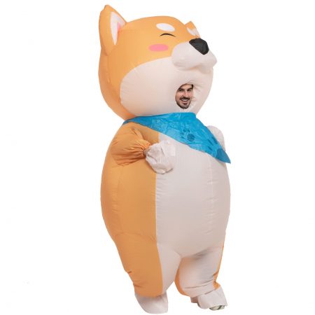 cute shiba inu inflatable costume for adult