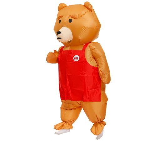 funny brown bear inflatable costume for adult