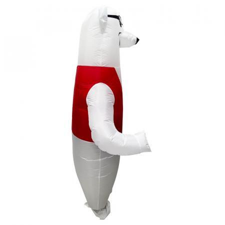 funny polar bear inflatable costume for adult