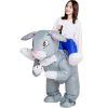 Funny Riding Bunny Inflatable Costume