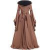 Women Brown Medieval Costume Dress