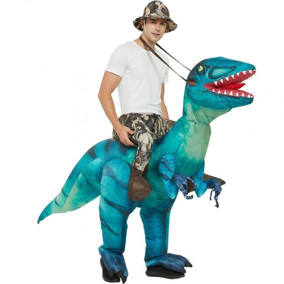 Funny Inflatable Dinosaur Velociraptor Costume