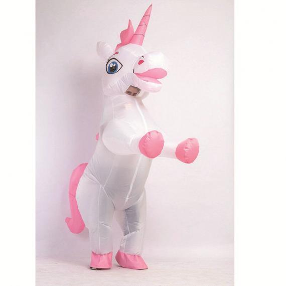 Funny Pink Unicorn Inflatable Costume For Adults
