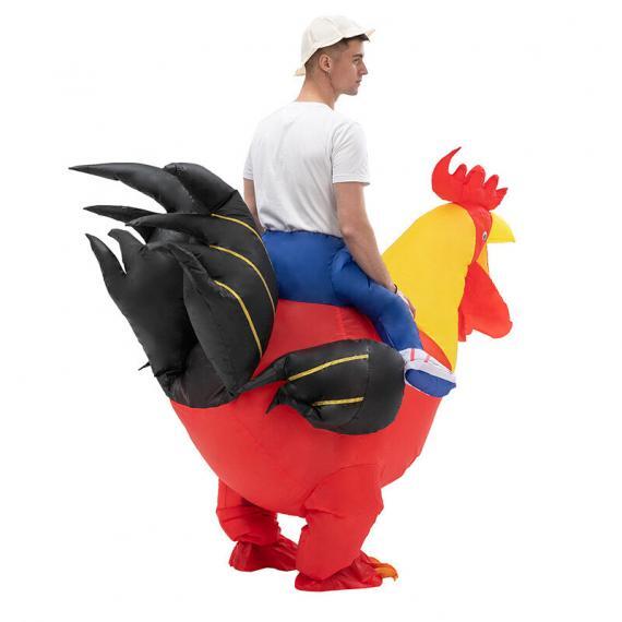 Halloween Funny Riding Chicken Costume