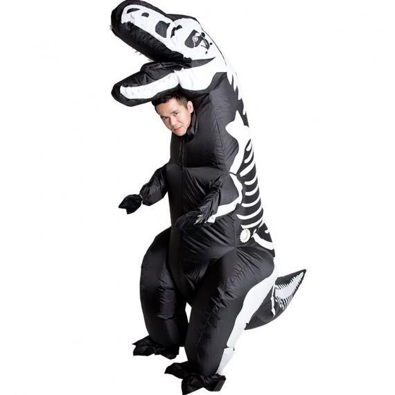 Halloween Inflatable Dinosaur Fossil Costume Suit