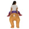 Cute Riding Dog Inflatable Costume For Adult