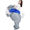 Funny Riding Bunny Inflatable Costume