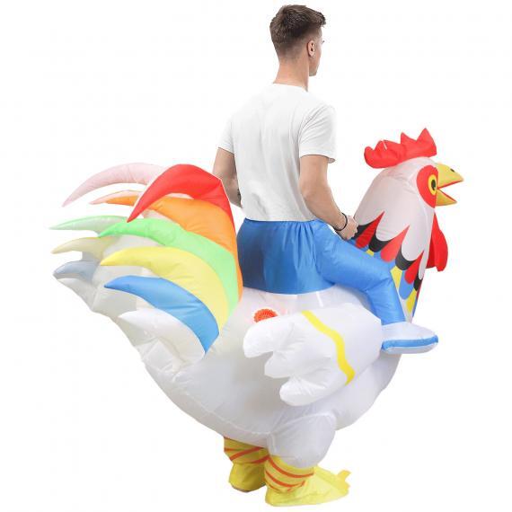 Funny Riding Chicken Costume