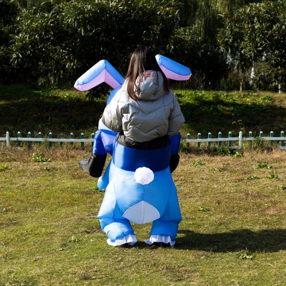 Easter Funny Riding Bunny Inflatable Costume