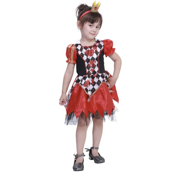 Girl’s Scary Evil Jester Costume