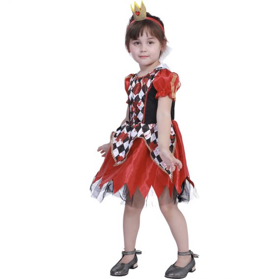 Girl’s Scary Evil Jester Costume