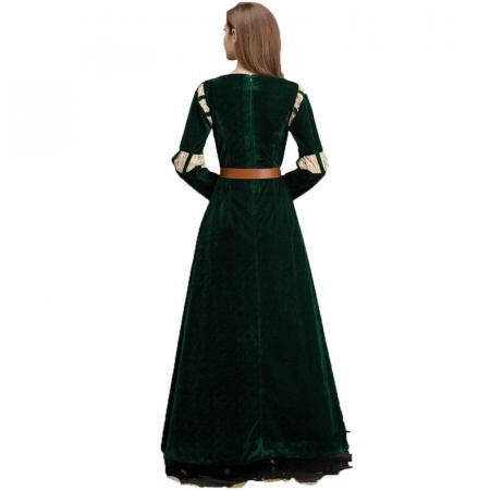 Green-Long-Sleeve-Queen-Dress1