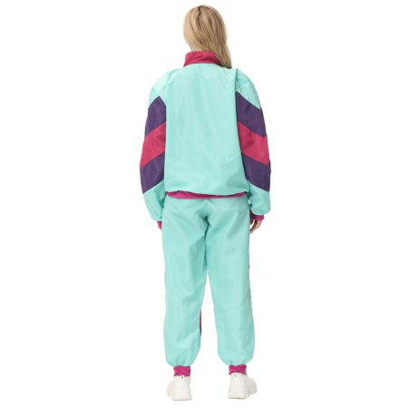 adult 80’s track suit women costume set