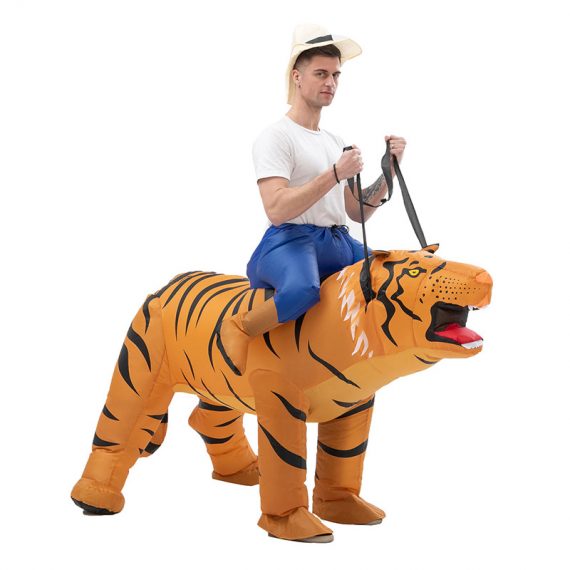 Riding Tiger Inflatable Costume