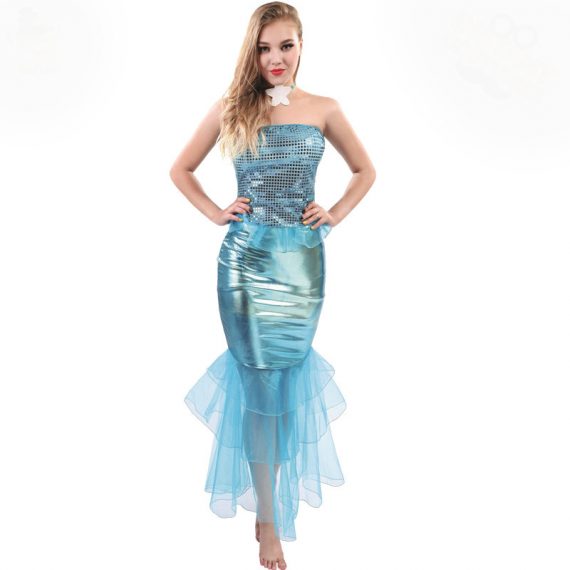 Blue Mermaid Costume for Adult