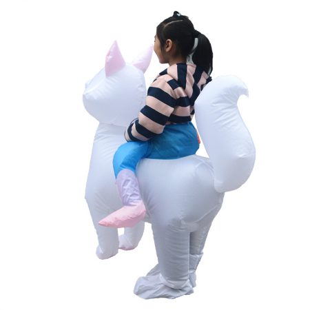 riding cat inflatable costume for kids