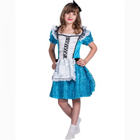 Blue Maid Halloween Costume for Kids