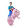 Funny Riding Cat Inflatable Costume For Kids