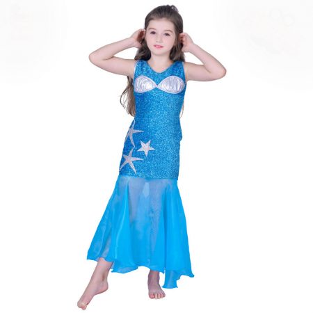 Little Girl Mermaid Dress Costume