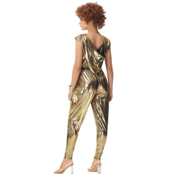 80s Women’s Disco Theme Party Costume Jumpsuit