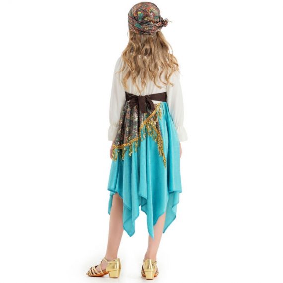 Girls Cute Bule Gypsy Costume