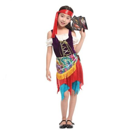 Girls Gypsy Costume Red Dress