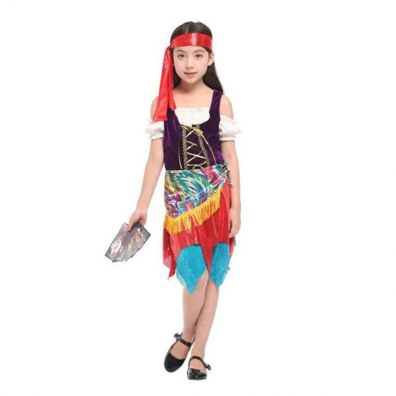 Girls Gypsy Costume Red Dress