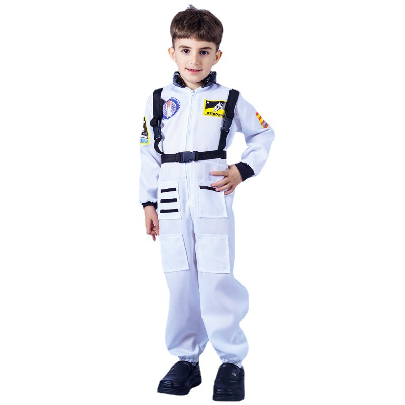 Kids Astronaut Costume Set – NASA-Inspired Jumpsuit, Helmet, Gloves & Voice Recorder (Halloween, Dress-Up) - View #4