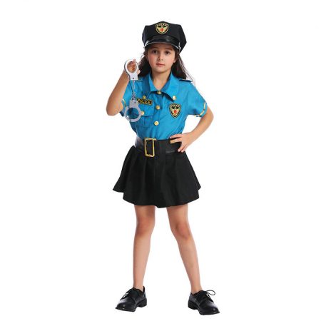 Police Uniform Dress Costume For Kids