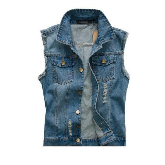 Spider Punk Denim Vest