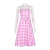 Sweet Barbie Girls Pink Plaid Costume