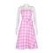 Sweet Barbie Girls Pink Plaid Costume