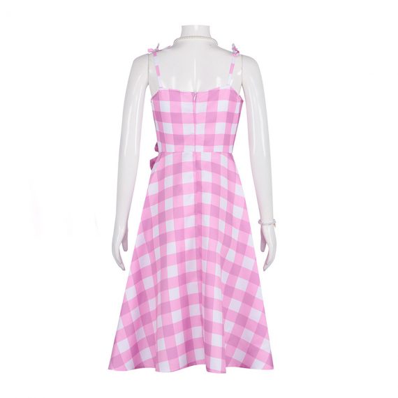 Sweet Barbie Girls Pink Plaid Costume