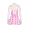 Sweet Barbie Girls Pink Plaid Costume