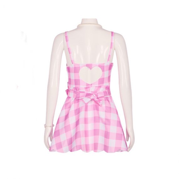 Sweet Barbie Girls Pink Plaid Costume