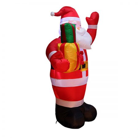 inflatable santa claus with gifts decorations