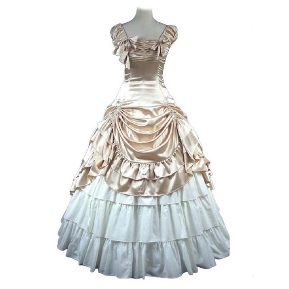 Gothic Sleeveless One-Piece Victorian Costume