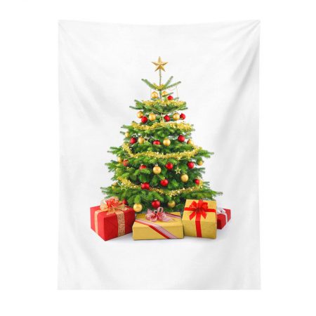 Warm Christmas Bedside Printed Tapestry