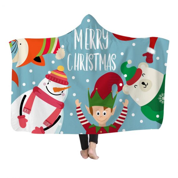 Christmas Elf Hooded Blanket
