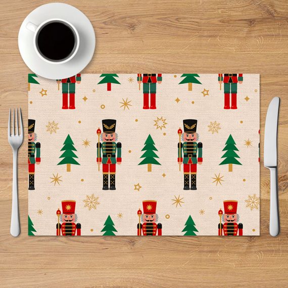 Festive Printed Decorative Placemat For Christmas