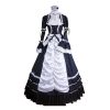 Long Sleeves Lace Dress Victorian era Style Masquerade Ball Retro Dress