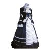 Long Sleeves Lace Dress Victorian era Style Masquerade Ball Retro Dress