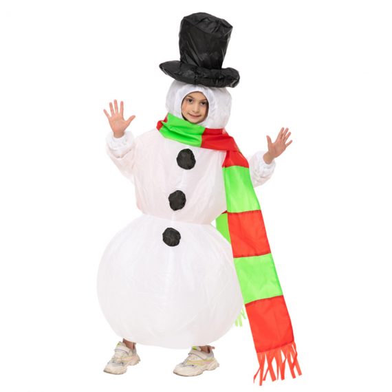 Kids Snowman Christmas Inflatable Costume