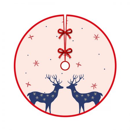 Simple Elegant Merry Christmas tree skirt