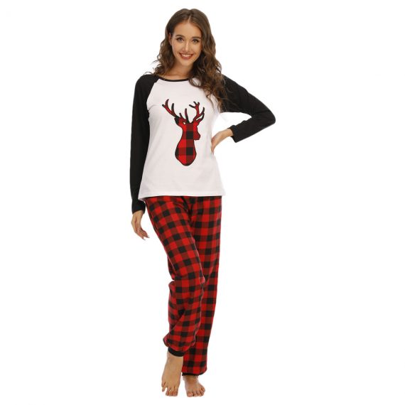 Christmas Long Sleeve Women Pajamas Jumpsuit