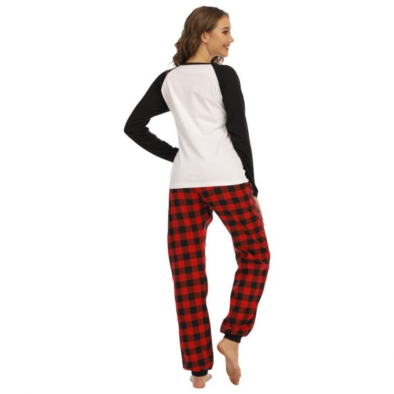Christmas Long Sleeve Women Pajamas Jumpsuit