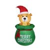 Happy Dog Inflatable Christmas Decorations Blow Up