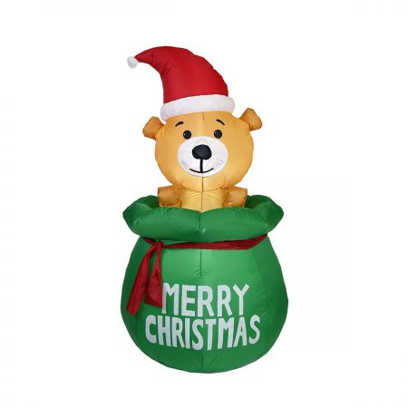 Happy Dog Inflatable Christmas Decorations Blow Up