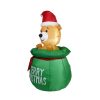 Happy Dog Inflatable Christmas Decorations Blow Up